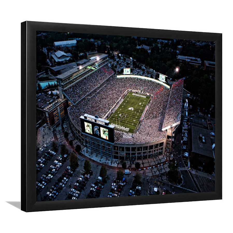 Spartan Stadium in Michigan, Stadium Canvas, Sport Art, Gift for him, Framed Art Prints Wall Art Decor, Framed Picture