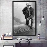Speakeasy Black And White Print, This Way To Speakeasy Framed Art Print Wall Art Decor,Framed Picture