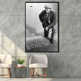 Speakeasy Black And White Print, This Way To Speakeasy Framed Canvas Prints Wall Art Home Decor, Floating Frame