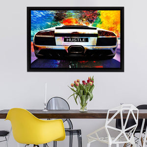 Speed Up Chasing Dream V1 Framed Canvas Wall Art - Canvas Prints, Painting Canvas, Prints for Sale