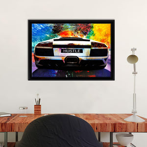 Speed Up Chasing Dream V1 Framed Canvas Wall Art - Canvas Prints, Painting Canvas, Prints for Sale