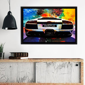 Speed Up Chasing Dream V1 Framed Canvas Wall Art - Canvas Prints, Painting Canvas, Prints for Sale