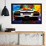 Speed Up Chasing Dream V1 Framed Canvas Wall Art - Canvas Prints, Painting Canvas, Prints for Sale