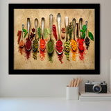 Spices Kitchen Art Framed Art Prints Wall Art Decor, Framed Picture, Home Decor