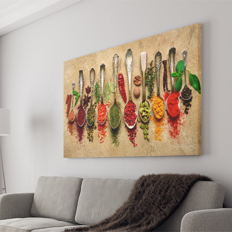 Spices Kitchen Art Canvas Prints Wall Art Decor - Painting Canvas,Home Decor, Ready to Hang
