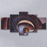 Spiral Staircase, Abstract Canvas Art Multi Panels,Canvas Prints Wall Art Home Decor