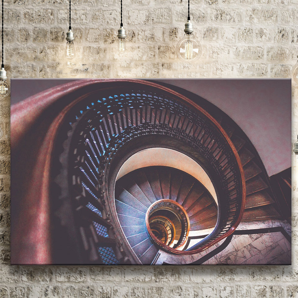 Spiral Staircase, Abstract Canvas Art Canvas Prints Wall Art Home Decor - Painting Canvas, Ready to hang