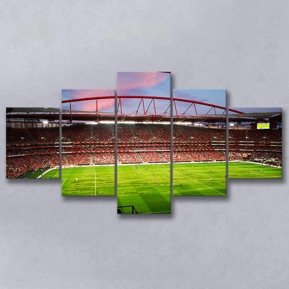 Sport Lisboa e Benfica, Stadium Canvas, Sport Art, Large Canvas, Multi Panels, Canvas Prints Wall Art Decor