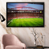 Sport Lisboa e Benfica, Stadium Canvas, Sport Art, Gift for him, Framed Canvas Prints Wall Art Decor, Framed Picture