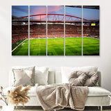Sport Lisboa E Benfica 5 Pieces B Canvas Prints Wall Art - Painting Canvas, Multi Panels,5 Panel, Wall Decor