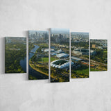 Sports Melbourne Cricket Ground, Stadium Canvas, Sport Art, Large Canvas, Multi Panels, Canvas Prints Wall Art Decor