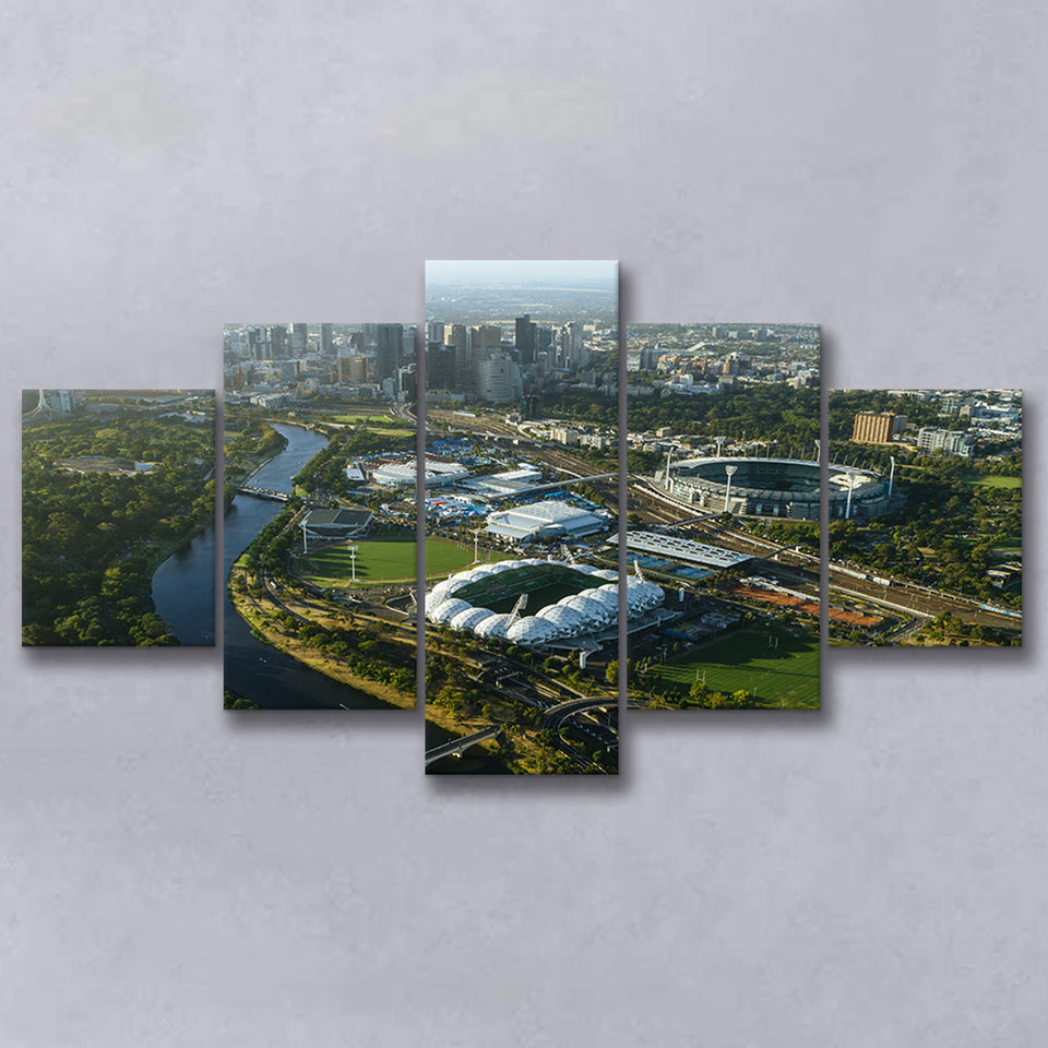 Sports Melbourne Cricket Ground, Stadium Canvas, Sport Art, Large Canvas, Multi Panels, Canvas Prints Wall Art Decor