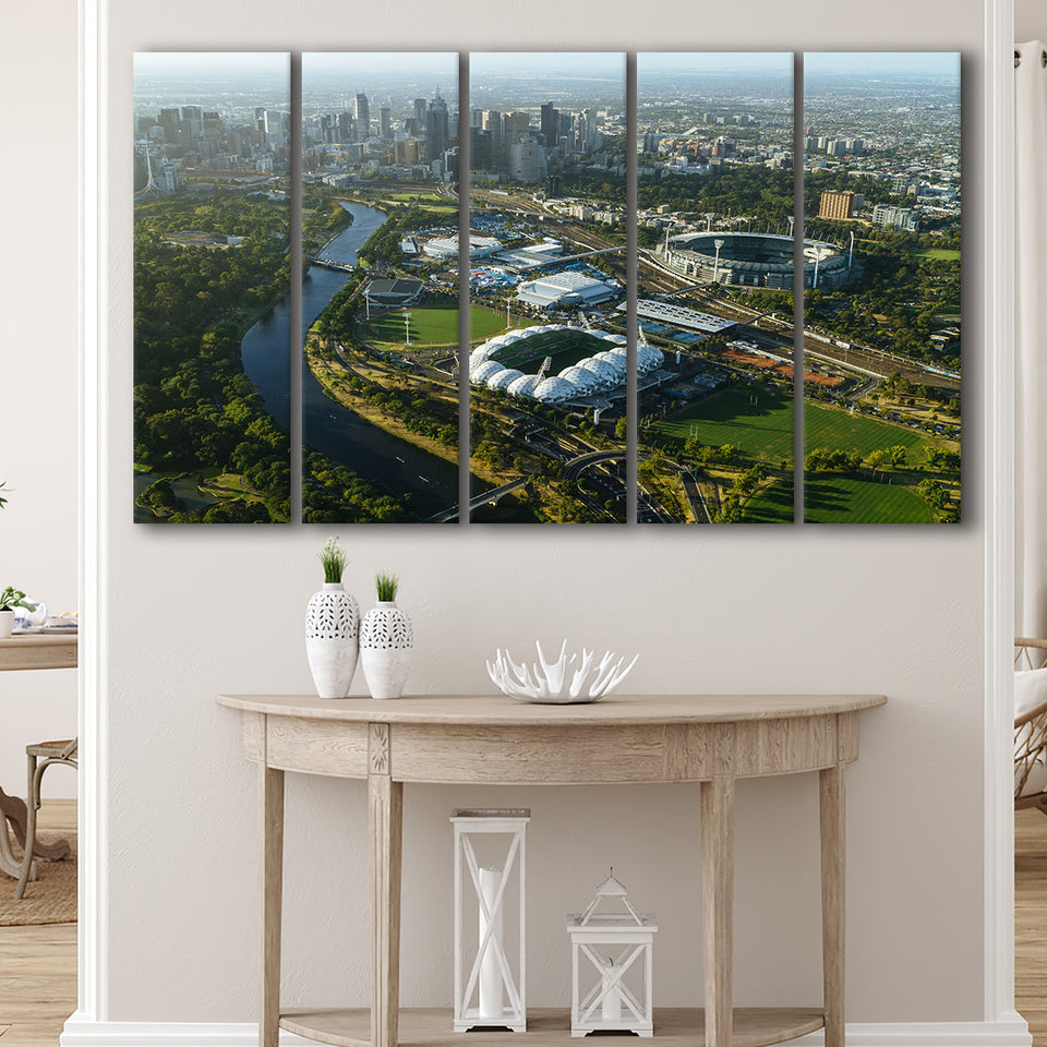 Sports Melbourne Cricket Ground, Stadium Canvas, Sport Art, Gift for him, Multi Panels B, Canvas Prints Wall Art Decor