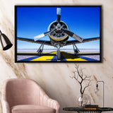 Sports Plane Hi Res Framed Canvas Prints Wall Art Decor - Painting Canvas, Black Framed Picture