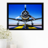 Sports Plane Hi Res Framed Canvas Prints Wall Art Decor - Painting Canvas, Black Framed Picture