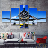 Sports Plane Hi Res 5 Piece Canvas Prints Wall Art Decor - Painting Canvas, Multi Panels