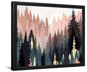 Spring Forest Light-Forest art, Art print, Plexiglass Cover