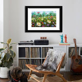 Spring wildflower meadow-Art Print,Framed art,Plexiglass Cover