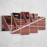 Sprint Start Stadium Canvas Prints Art Sport Wall Decor Athletics,Multi Panels,Sport Stadium Art Prints, Fan Gift