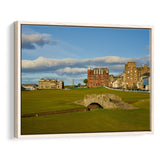 St Andrews Golf Club,Old Course Hole 18, St Andrews, Scotland, Golf Art Print, Framed Canvas Prints Wall Art Decor, Floating Frame