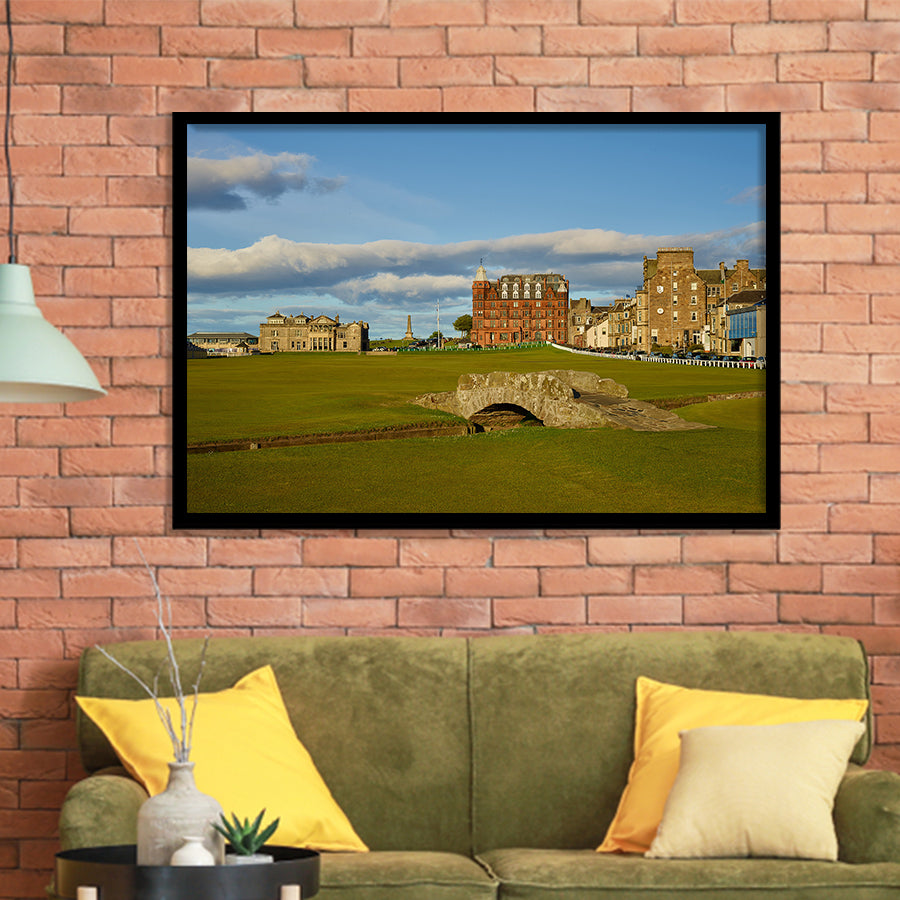 St Andrews Golf Club,Old Course Hole 18, St Andrews, Scotland, Golf Sport Print, Golf Lover, Framed Art Prints Home Decor