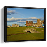 St Andrews Golf Club,Old Course Hole 18, St Andrews, Scotland, Golf Art Print, Framed Canvas Prints Wall Art Decor, Floating Frame