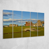 St Andrews Golf Club,Old Course Hole 18, St Andrews, Scotland, 5 Panels Extra Large Canvas Prints Wall Art Decor