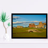 St Andrews Golf Club,Old Course Hole 18, St Andrews, Scotland, Golf Sport Print, Golf Lover, Framed Art Prints Home Decor