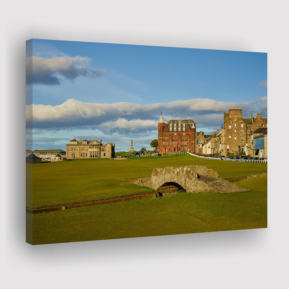 St Andrews Golf Club,Old Course Hole 18, St Andrews, Scotland, Golf Art Print, Golf Lover, Canvas Prints Wall Art Decor