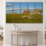 St Andrews Golf Club,Old Course Hole 18, St Andrews, Scotland, 5 Panels Extra Large Canvas Prints Wall Art Decor