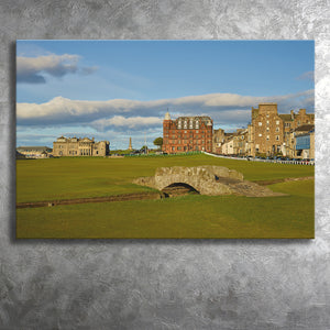 St Andrews Golf Club,Old Course Hole 18, St Andrews, Scotland, Golf Art Print, Golf Lover, Canvas Prints Wall Art Decor