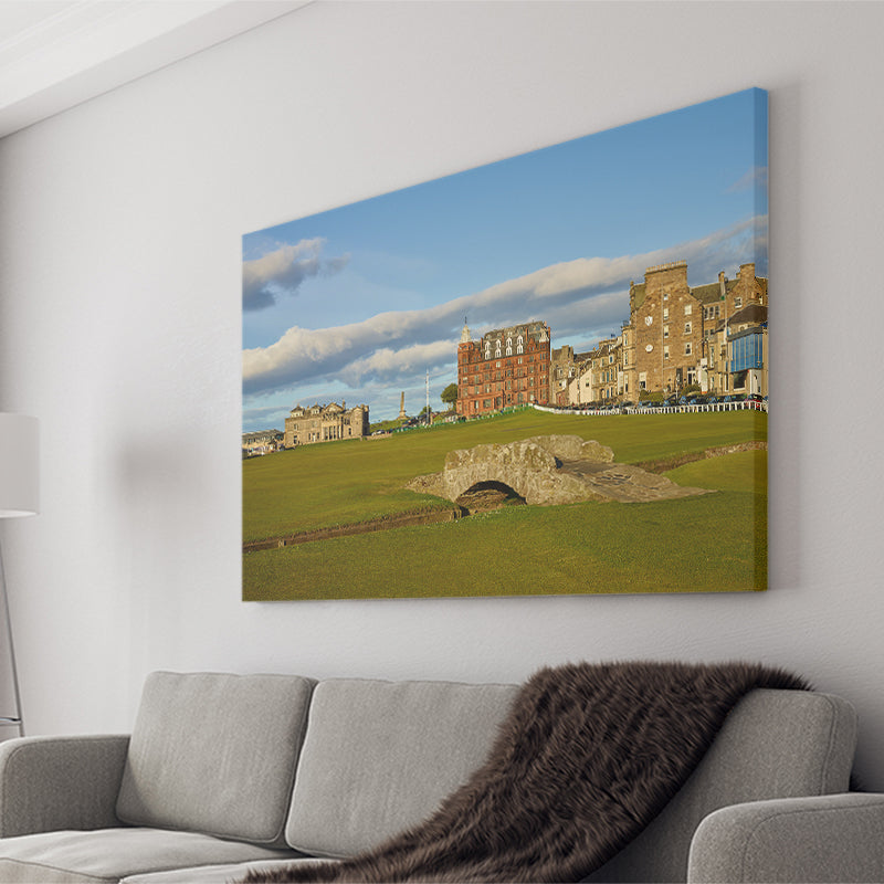 St Andrews Golf Club,Old Course Hole 18, St Andrews, Scotland, Golf Art Print, Golf Lover, Canvas Prints Wall Art Decor