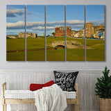 St Andrews Golf Club,Old Course Hole 18, St Andrews, Scotland, 5 Panels Extra Large Canvas Prints Wall Art Decor