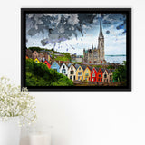St. Colmans Cathedral Cobh Framed Canvas Prints Wall Art Decor - Painting Canvas, Framed Picture, Home Decor
