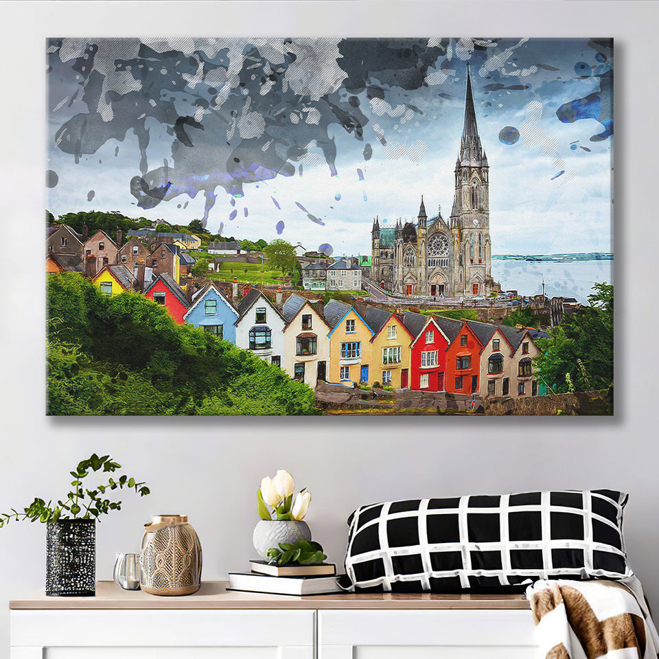 St. Colmans Cathedral Cobh Canvas Prints Wall Art Decor - Painting Canvas, Art Print, Home Decor, Ready to Hang