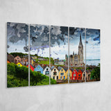 St. Colmans Cathedral Cobh 5 Piece B Canvas Prints Wall Art Decor, Multi Panels,Large Canvas, Home Decor