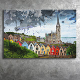 St. Colmans Cathedral Cobh Canvas Prints Wall Art Decor - Painting Canvas, Art Print, Home Decor, Ready to Hang