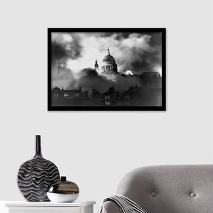 St. Pauls Survives Framed Wall Art Prints - Framed Prints, Prints for Sale, Framed Art