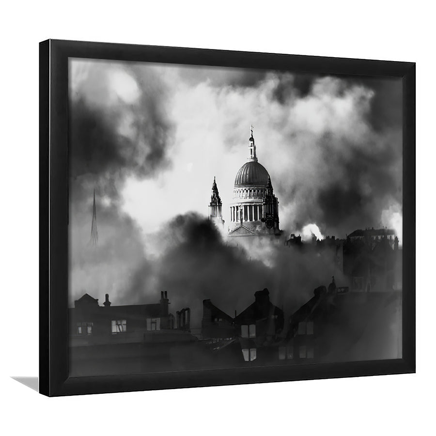 St. Pauls Survives Framed Wall Art Prints - Framed Prints, Prints for Sale, Framed Art