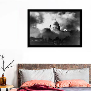 St. Pauls Survives Framed Wall Art Prints - Framed Prints, Prints for Sale, Framed Art