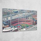 StLouis Cardinals Stadium Canvas Prints Busch Stadium Wall Art Aerial,Multi Panels B,Sport Stadium Art Prints, Fan Gift