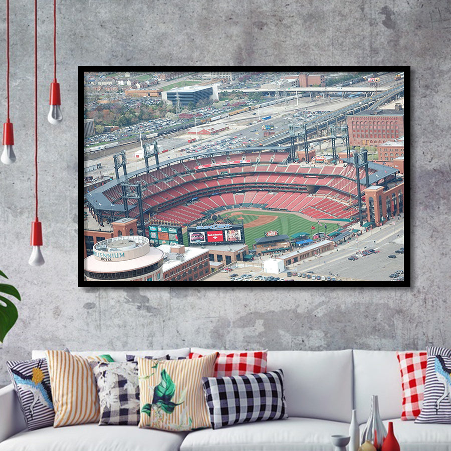 StLouis Cardinals Stadium Art Prints Busch Stadium Wall Art Aerial,Sport Stadium Art Prints, Fan Gift, Wall Decor