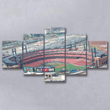StLouis Cardinals Stadium Canvas Prints Busch Stadium Wall Art Aerial,Multi Panels,Sport Stadium Art Prints, Fan Gift