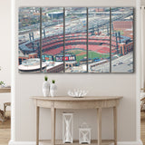 StLouis Cardinals Stadium Canvas Prints Busch Stadium Wall Art Aerial,Multi Panels B,Sport Stadium Art Prints, Fan Gift