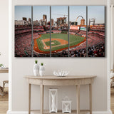 StLouis Cardinals Stadium Canvas Prints Busch Stadium Wall Art Baseball,Multi Panels B,Sport Stadium Art Prints, Fan Gift