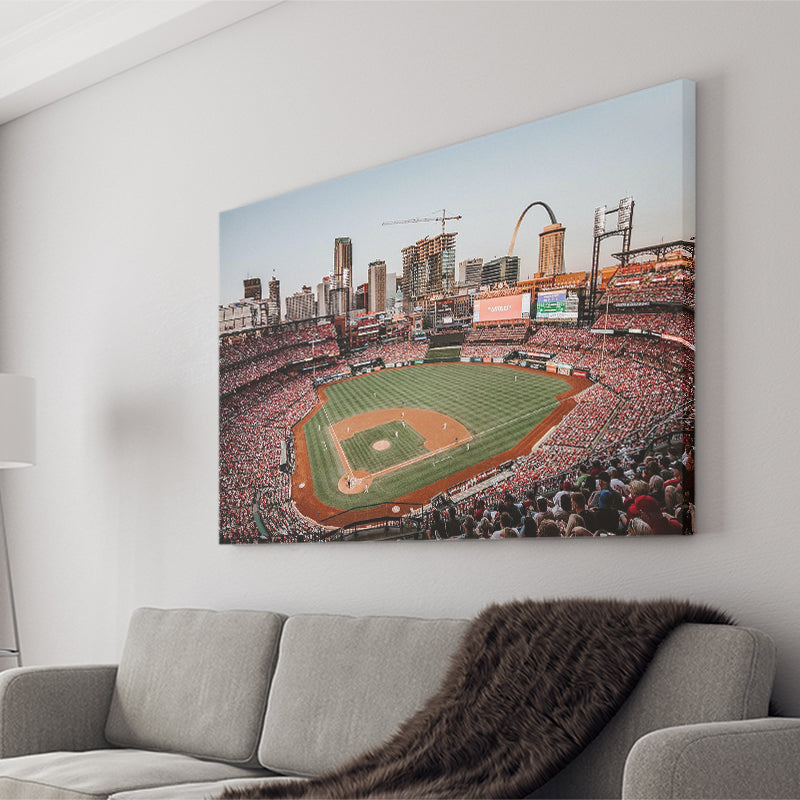 StLouis Cardinals Stadium Canvas Prints Busch Stadium Wall Art Baseball,Sport Stadium Art Prints, Fan Gift, Wall Decor