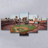 StLouis Cardinals Stadium Canvas Prints Busch Stadium Wall Art Baseball,Multi Panels,Sport Stadium Art Prints, Fan Gift