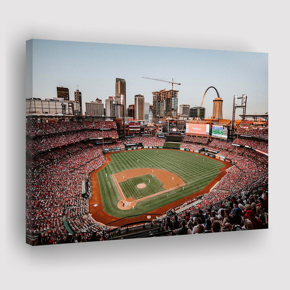 StLouis Cardinals Stadium Canvas Prints Busch Stadium Wall Art Baseball,Sport Stadium Art Prints, Fan Gift, Wall Decor