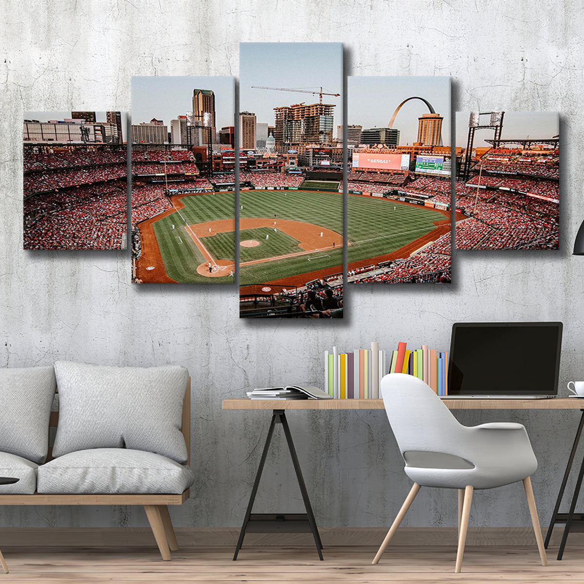 St. Louis Cardinals Canvas Print - Busch Stadium Canvas Painting, Base -  Ducicanvas