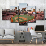 StLouis Cardinals Stadium Canvas Prints Busch Stadium Wall Art Baseball,Multi Panels,Sport Stadium Art Prints, Fan Gift